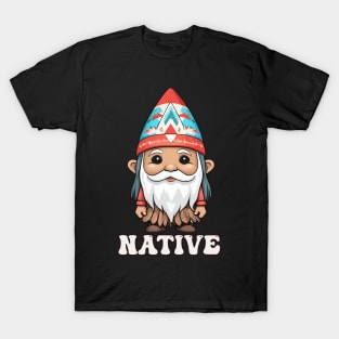 Kawaii Native American Indian Gnome T-Shirt